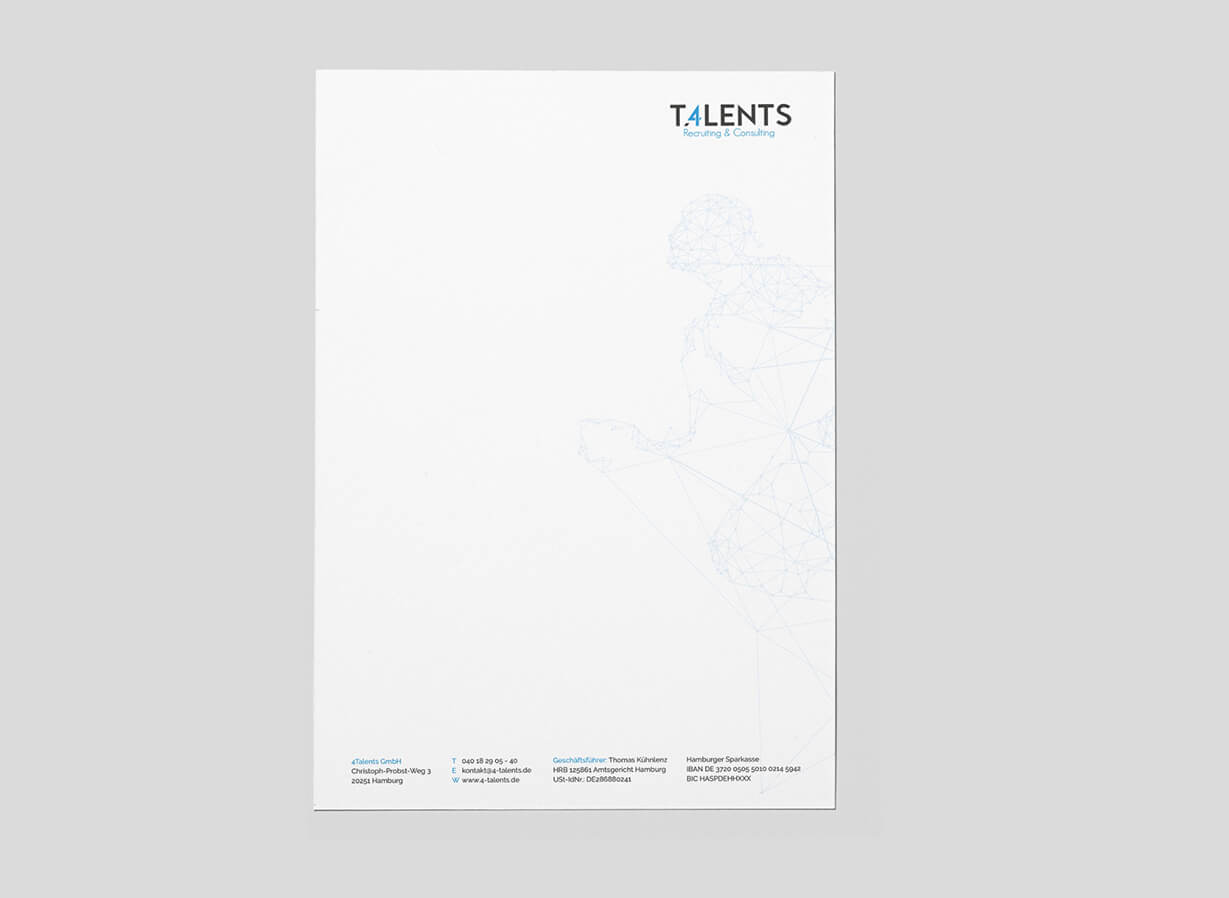 Briefpapier für 4Talents