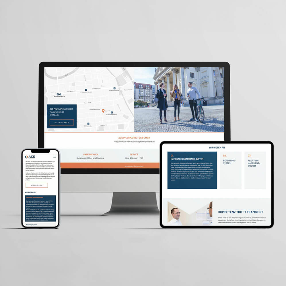 Webdesign für ACS