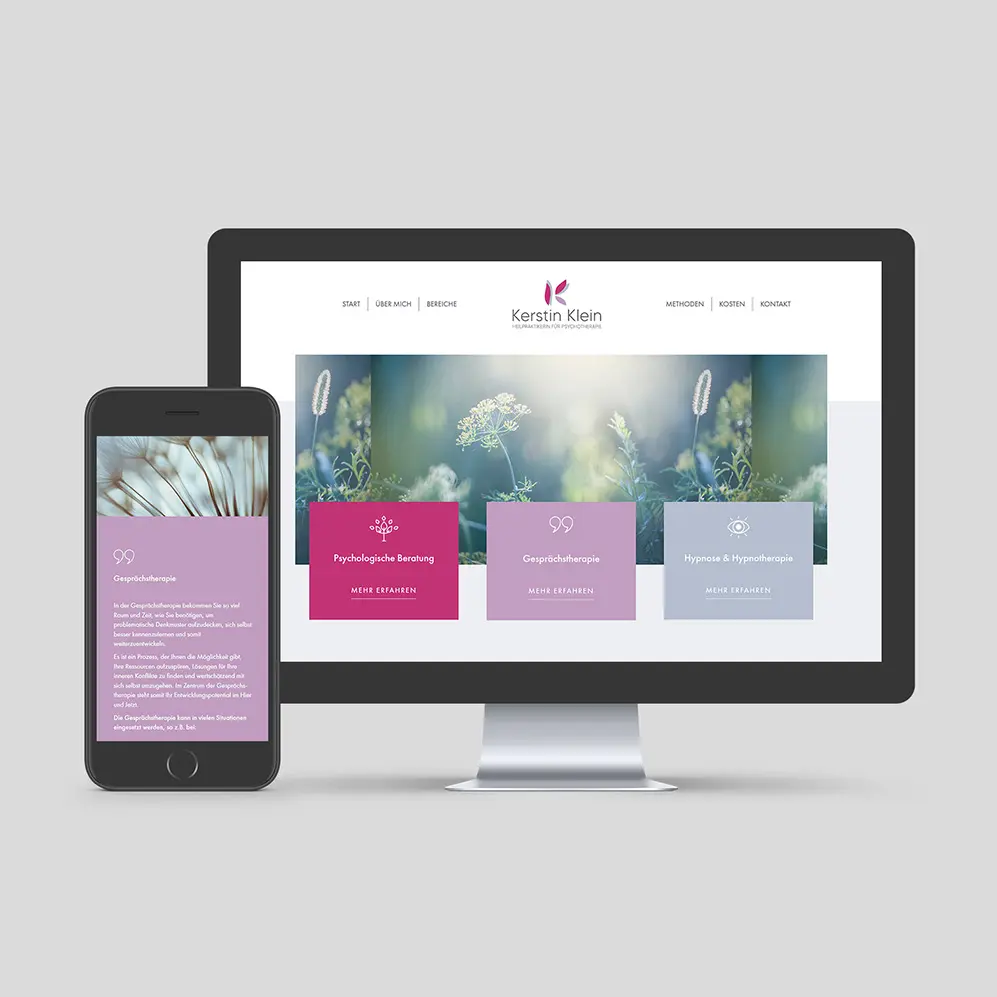 Webdesign für Kerstin Klein